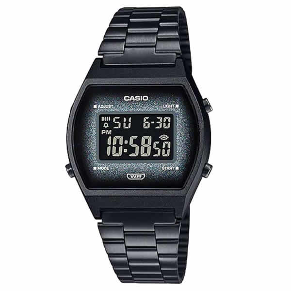 Casio Digital Quartz Black Stainless Steel Unisex Watch